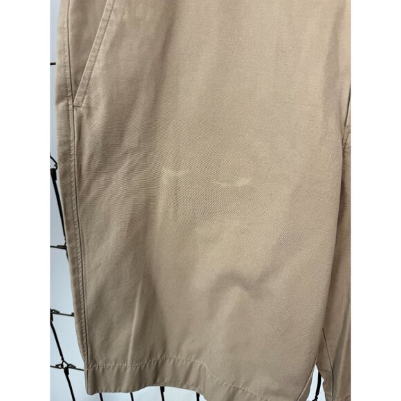 Mens J.Crew Beige Cotton Chino Shorts Size 31 Minor Discoloration on Front - Picture 6 of 14